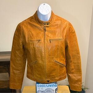J. Crew Leather Bomber Jacket Size Small